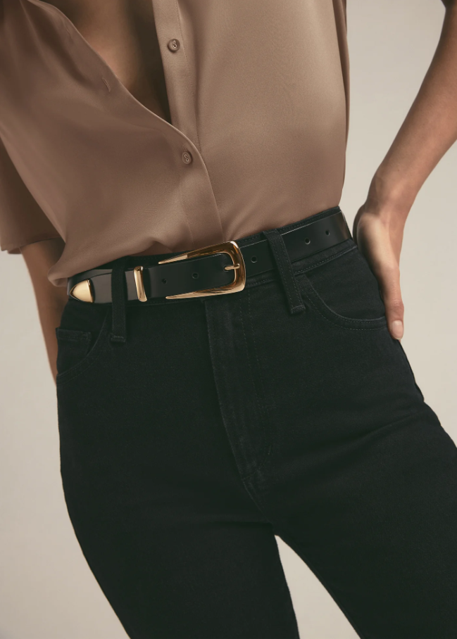 Favorite Daughter Statement Belt, Black & Gold – 13 Hub Lane display picture 2