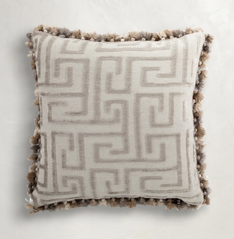 Greek Taupe Pillow - 13 Hub Lane   |  