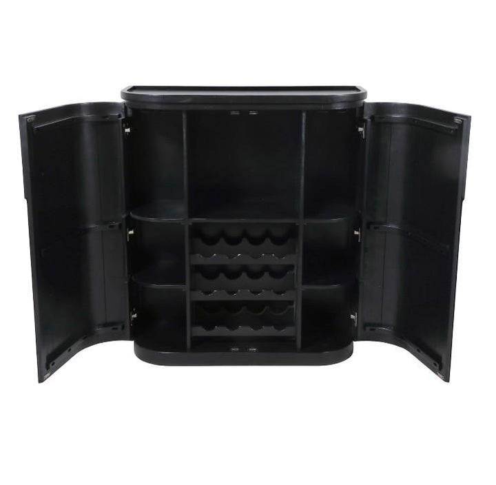 Modern Bar Cabinet, Black