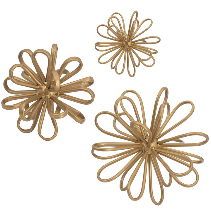 Gold Spherical Flower Statuary - 13 Hub Lane   |  