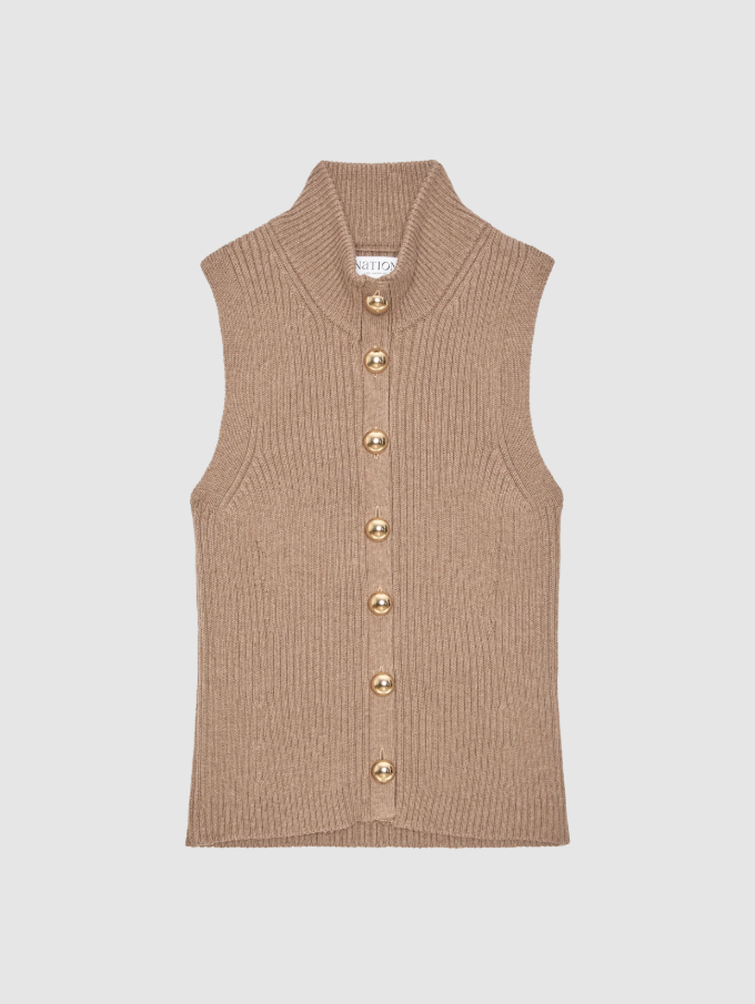 Nation LTD Ira Sweater Vest, Biscotti - 13 Hub Lane   |  