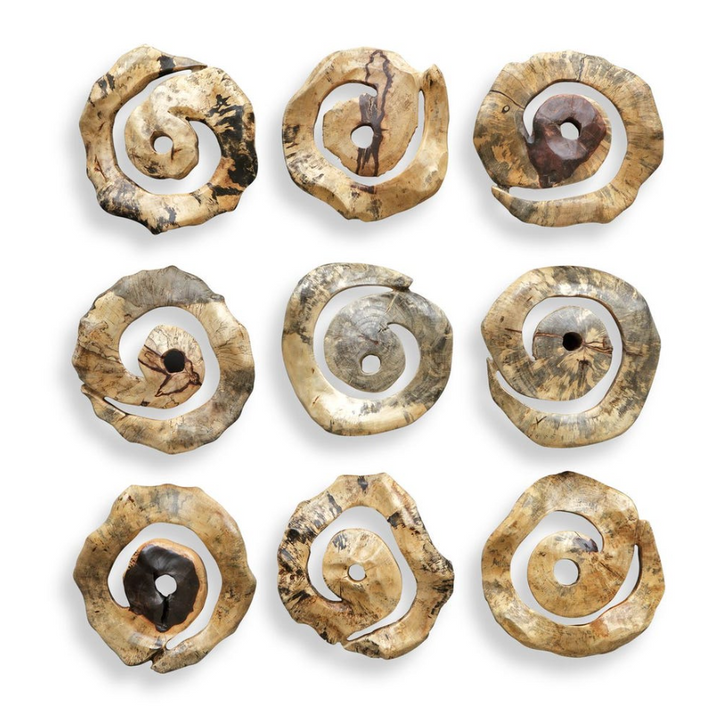 Corkscrew Wood Wall Decor - 13 Hub Lane   |  Wooden Wall Decor