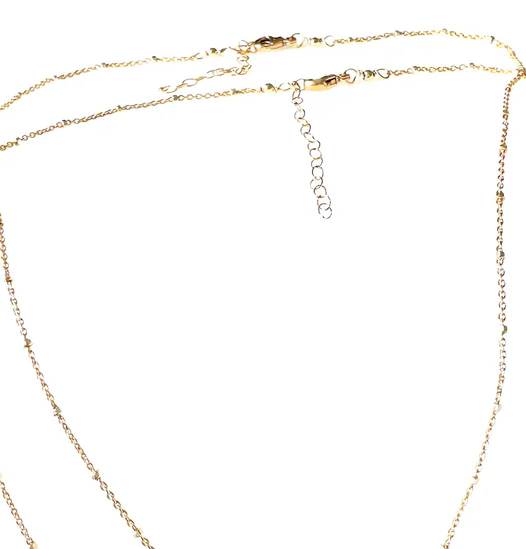 CV Designs CZ Side Cross Necklace