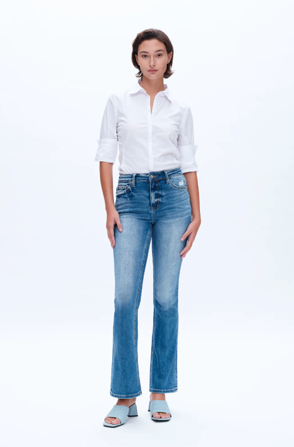 High Rise Flare Denim Jeans