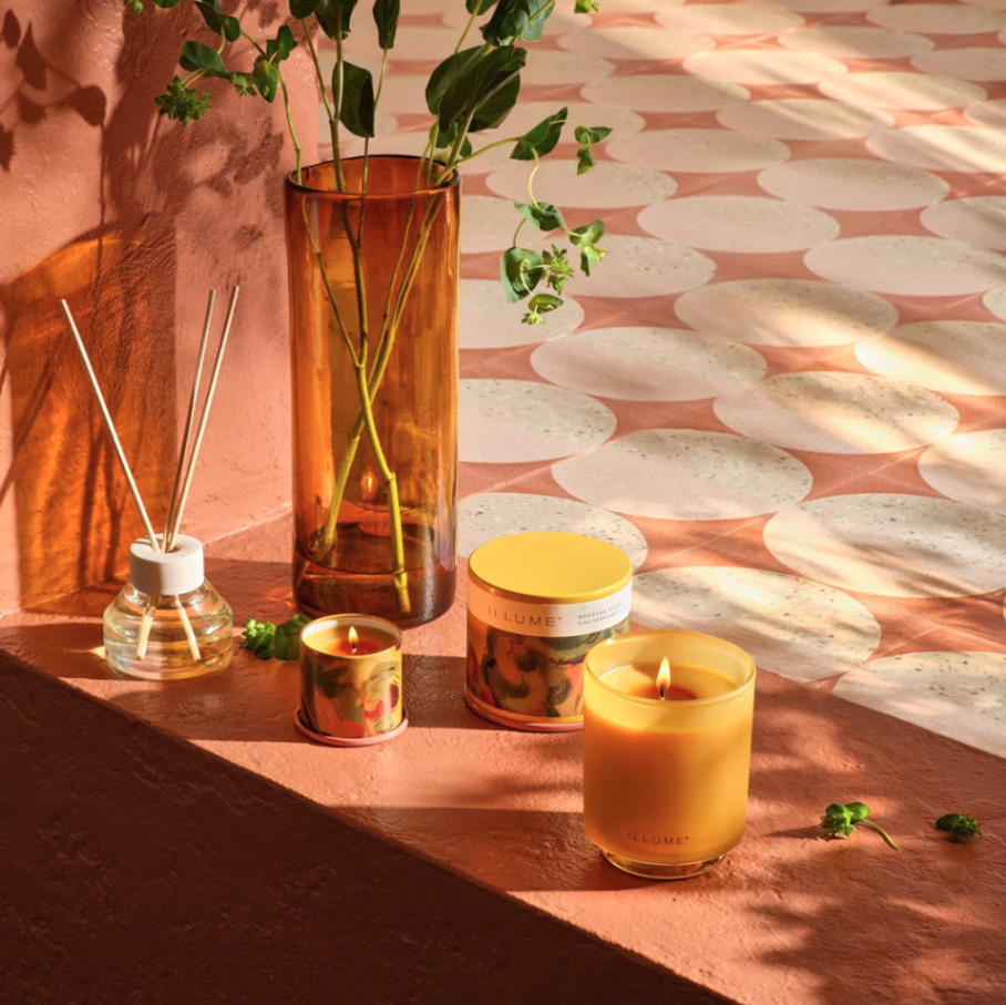 Rhubarb Honey Baltic Glass Candle