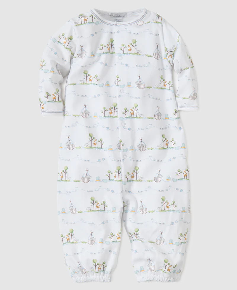 Noah's Blue Print Convertible Gown - 13 Hub Lane   |  Converter Gowns