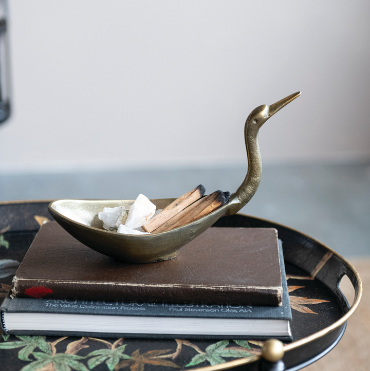 Cast Aluminum Swan Bowl - 13 Hub Lane   |  