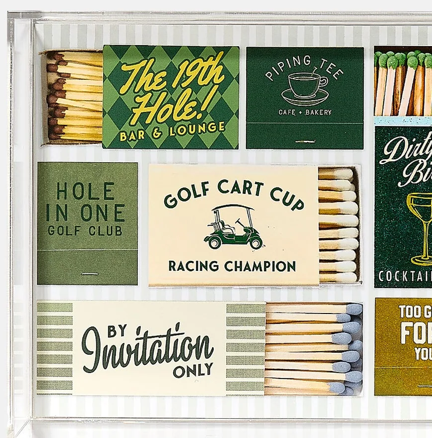 Golf Matchbook Tray