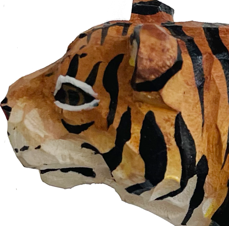 Wooden Tiger Ornament