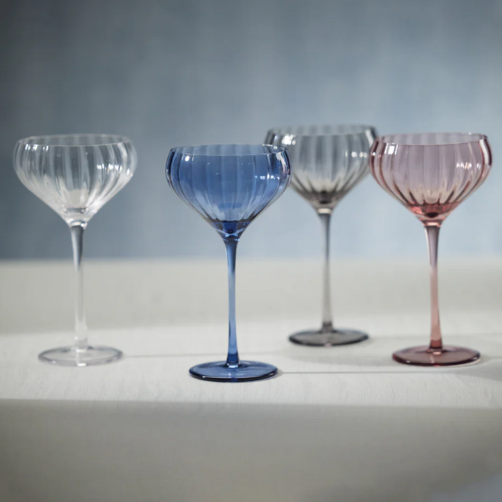 Madeleine Optic Cocktail Glass - 13 Hub Lane   |  Cocktail Glasses