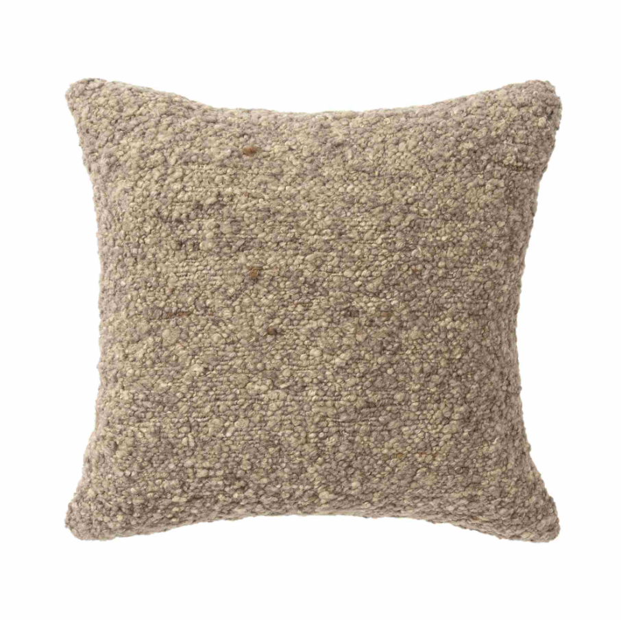 Brown Boucle Pillow