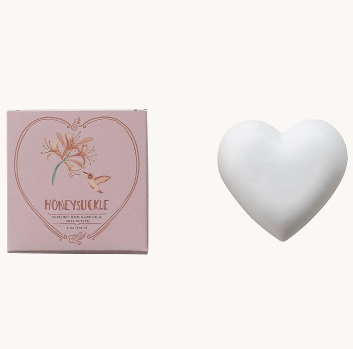 6oz. Triple Milled Heart Shaped Soap