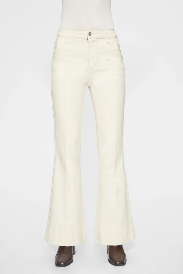 Rose High Rise Flare Jeans, White