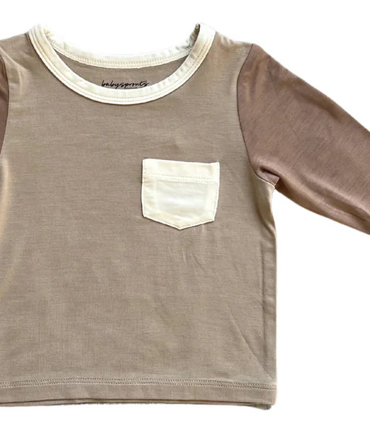 Cocoa Colorblock Pocket Shirt