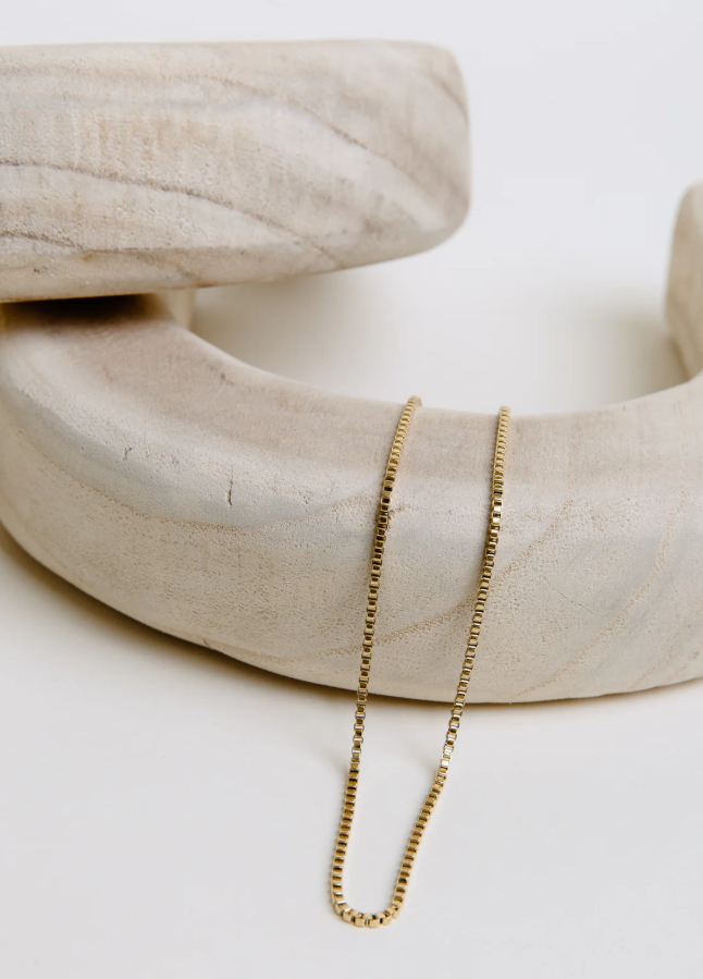 Mini Box Chain Necklace - 13 Hub Lane   |  Chain Necklaces