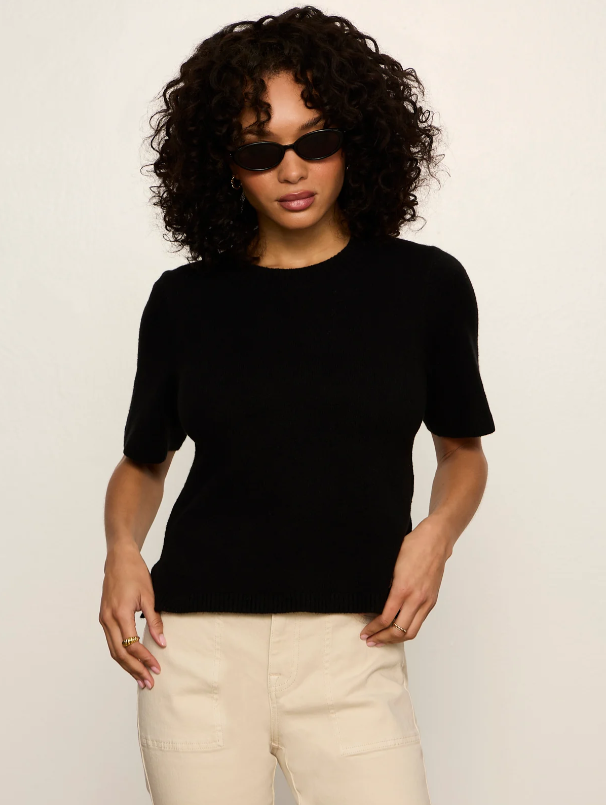 Perfect Sweater Tee, Black