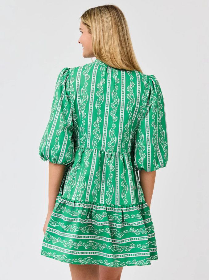 Riley Mini Dress, Garden Lace Green - 13 Hub Lane   |  Mini Dresses
