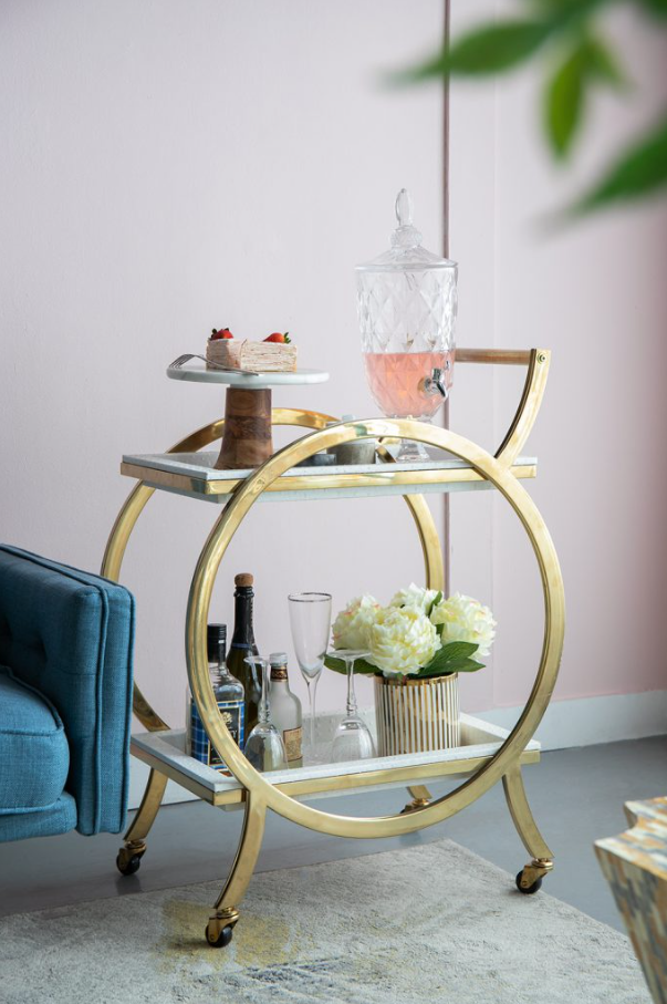 Quentin Bar Cart - 13 Hub Lane   |  Bar Carts