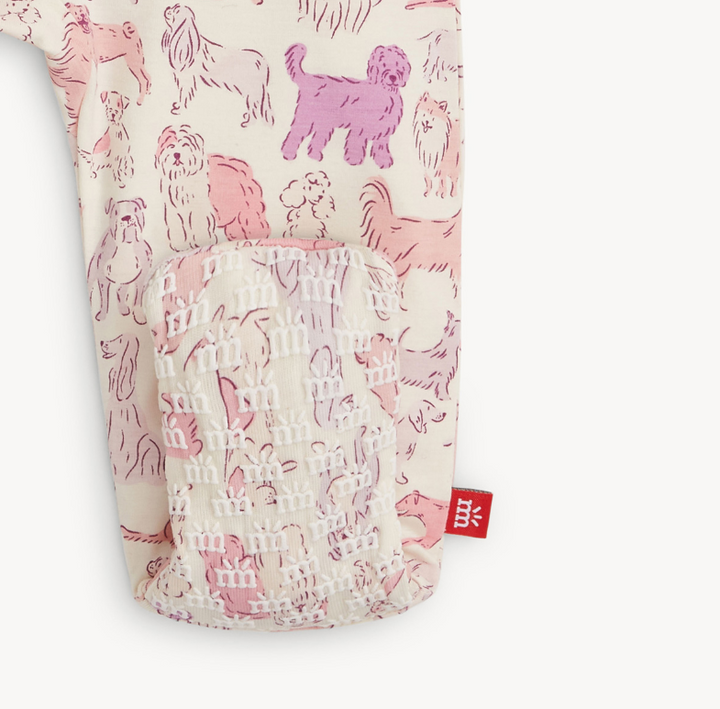 pink it's a paw-ty right fit footie - 13 Hub Lane   |  Footies