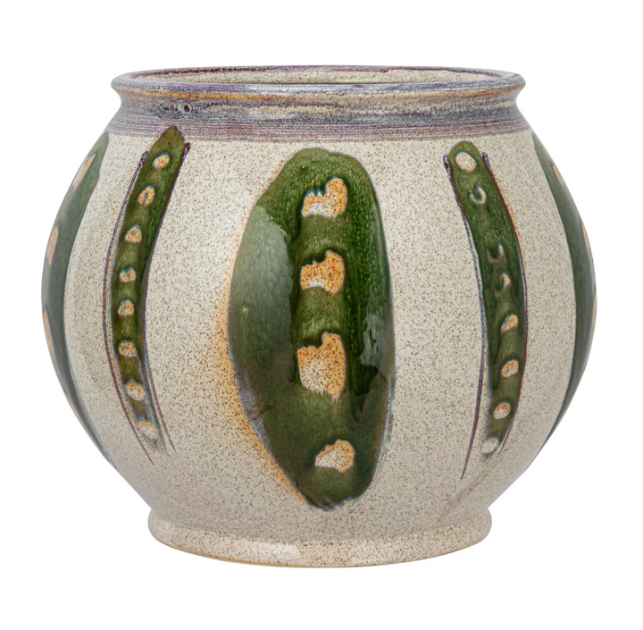 Hand Painted Stoneware Planter - 13 Hub Lane   |  