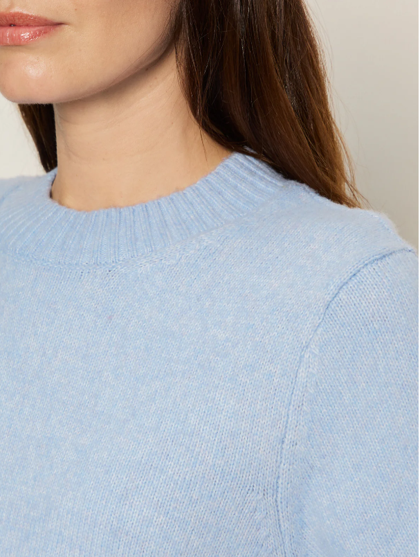 Perfect Sweater Tee, Blue Powder - 13 Hub Lane   |  Crewneck Sweaters