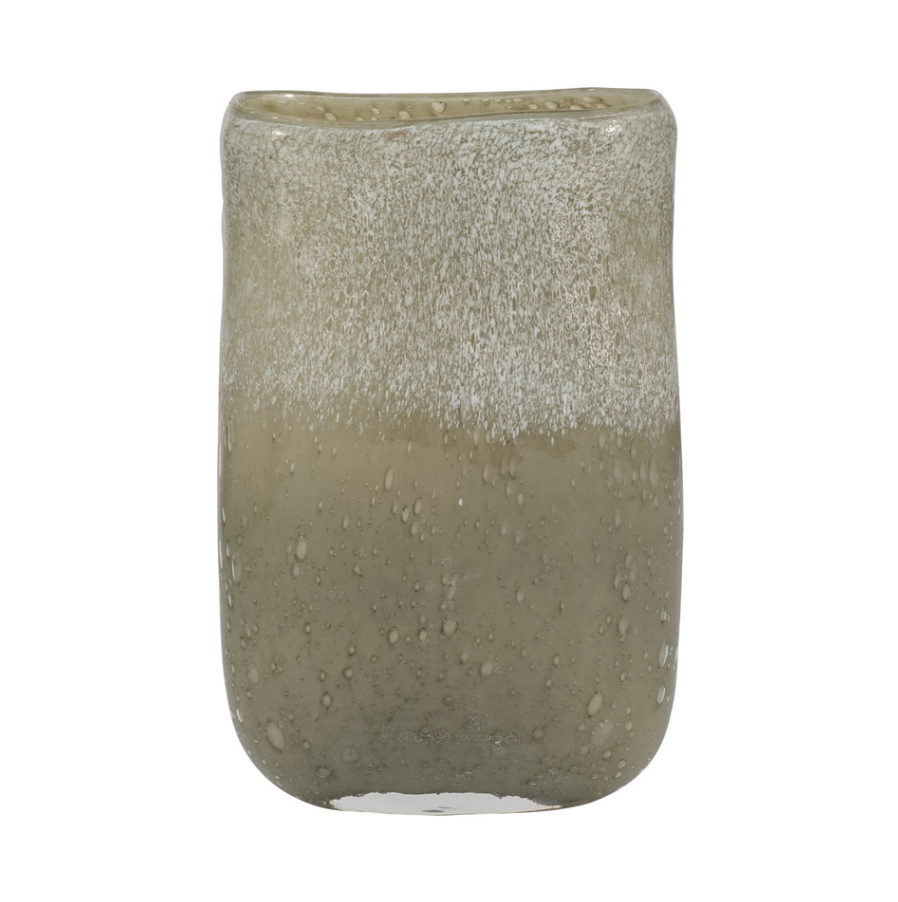 Mia Medium Green Glass Vase - Thumbnail 2