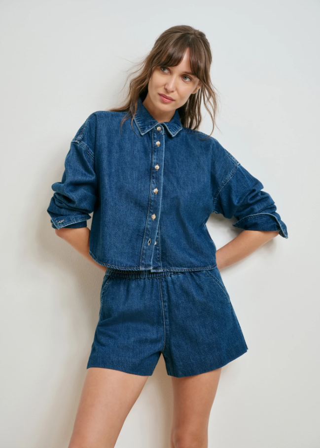 The Crop Ex-Boyfriend Shirt, Deerfield