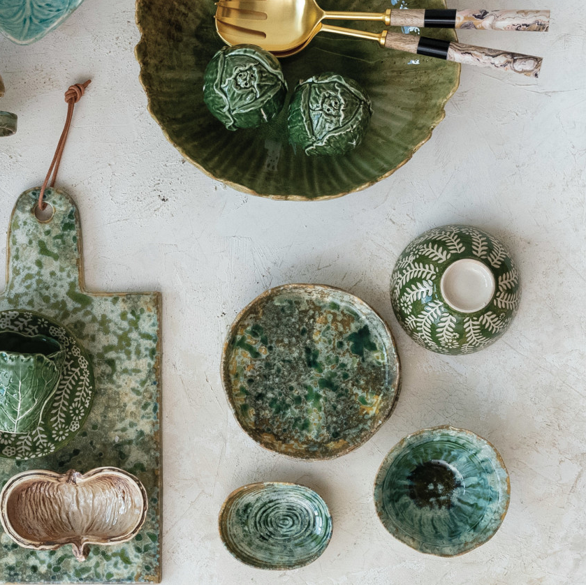 Crackle Glaze Stoneware Bowl