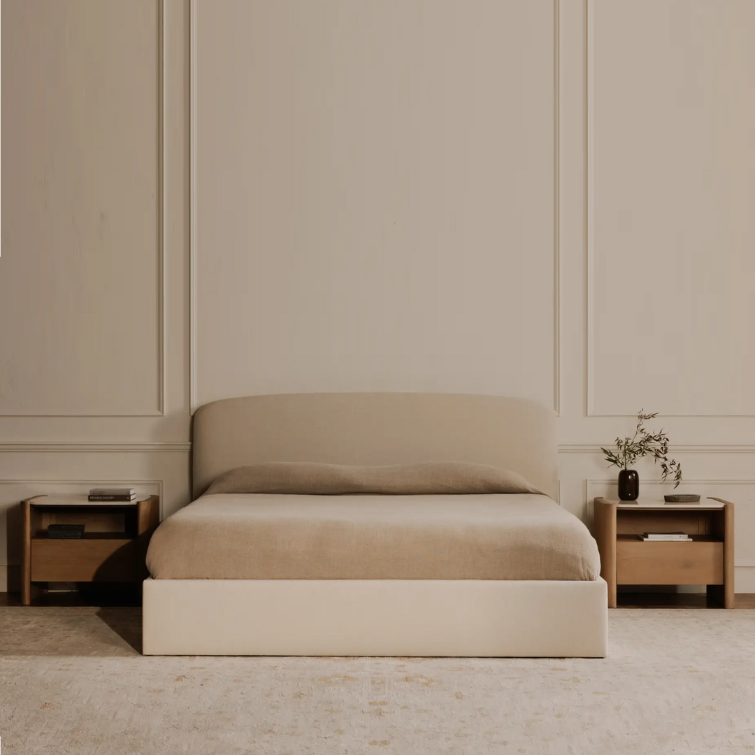 Joan Storage Bed, Cream