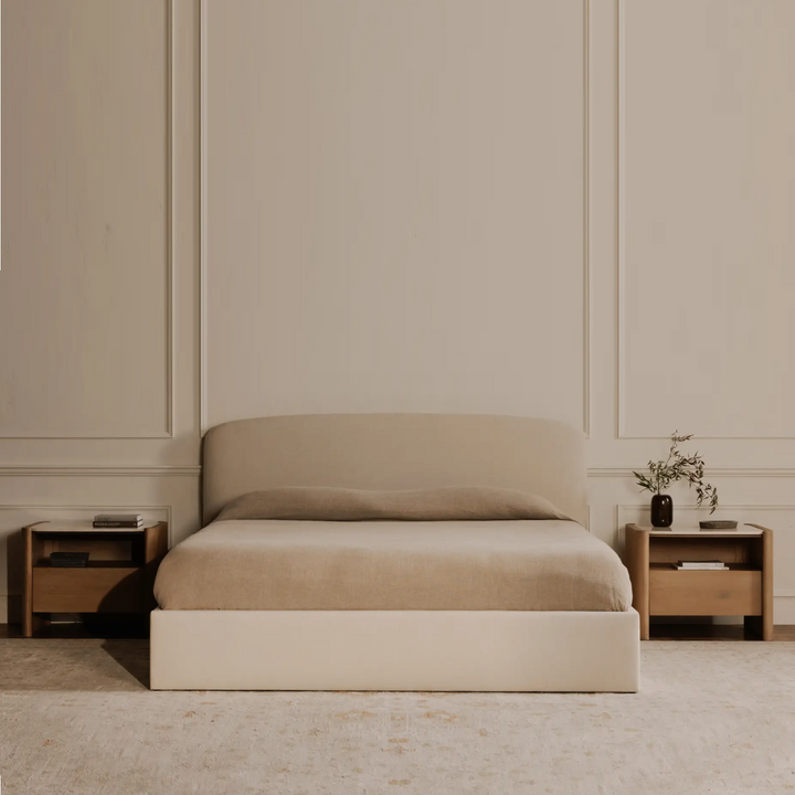 Joan Storage Bed, Cream