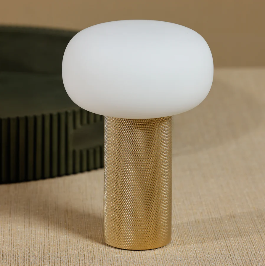 HALO Rechargeable Table Light, Gold - 13 Hub Lane   |  Rechargeable Table Lamps