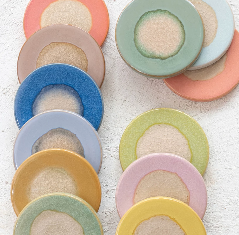 Stoneware Trivet, Reactive Glaze - 13 Hub Lane   |  Trivets