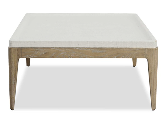 White Linen Coffee Table