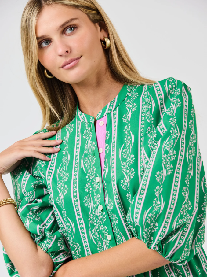 Riley Mini Dress, Garden Lace Green - 13 Hub Lane   |  Mini Dresses