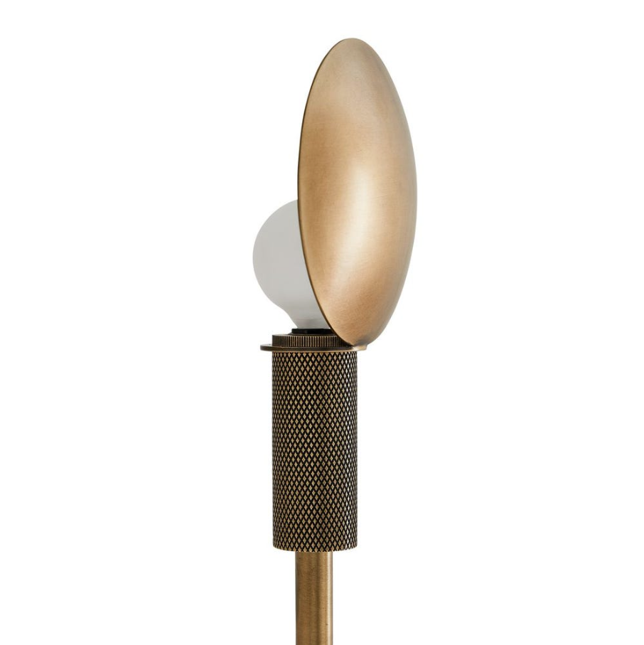 Polar 2 Light Sconce, Light Antique Brass