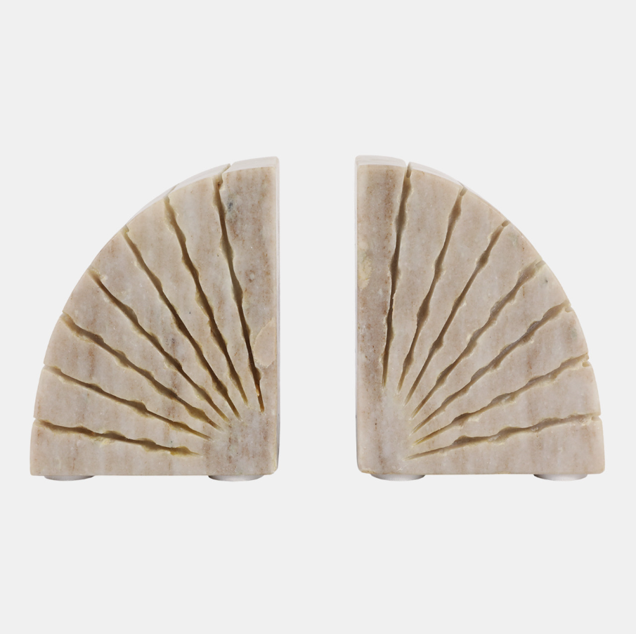 Semi Circle Onyx Marble Bookend - 13 Hub Lane   |  