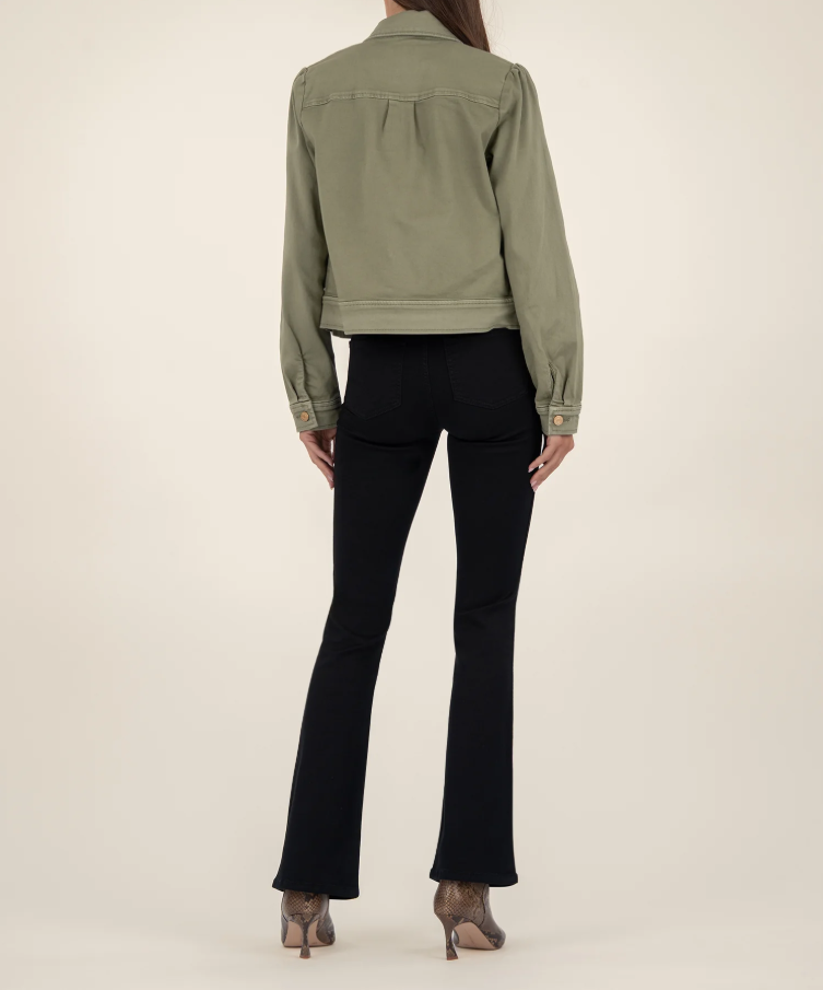 Kut From the Kloth Jocelyn Trucker Jacket, Sage - 13 Hub Lane   |  Trucker Jackets