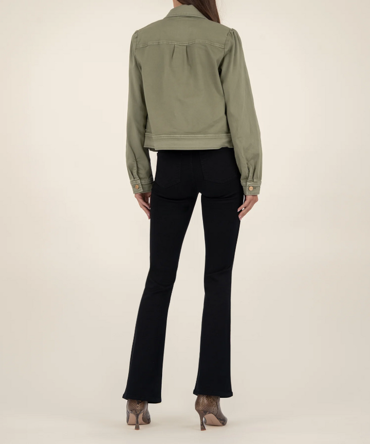 Kut From the Kloth Jocelyn Trucker Jacket, Sage - 13 Hub Lane   |  Trucker Jackets