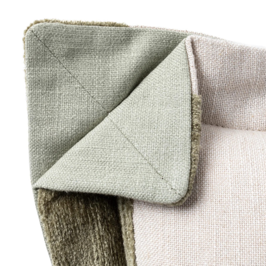 Wide Stripe Chenille Pillow, Mustard
