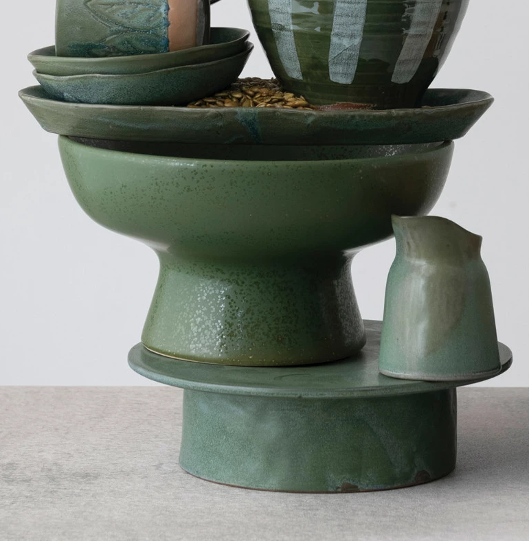 Stoneware Pedestal - Thumbnail 4