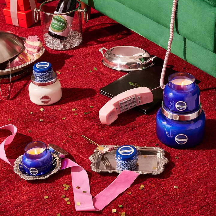 Volcano Blue Printed Travel Tin - 13 Hub Lane   |  Volcano