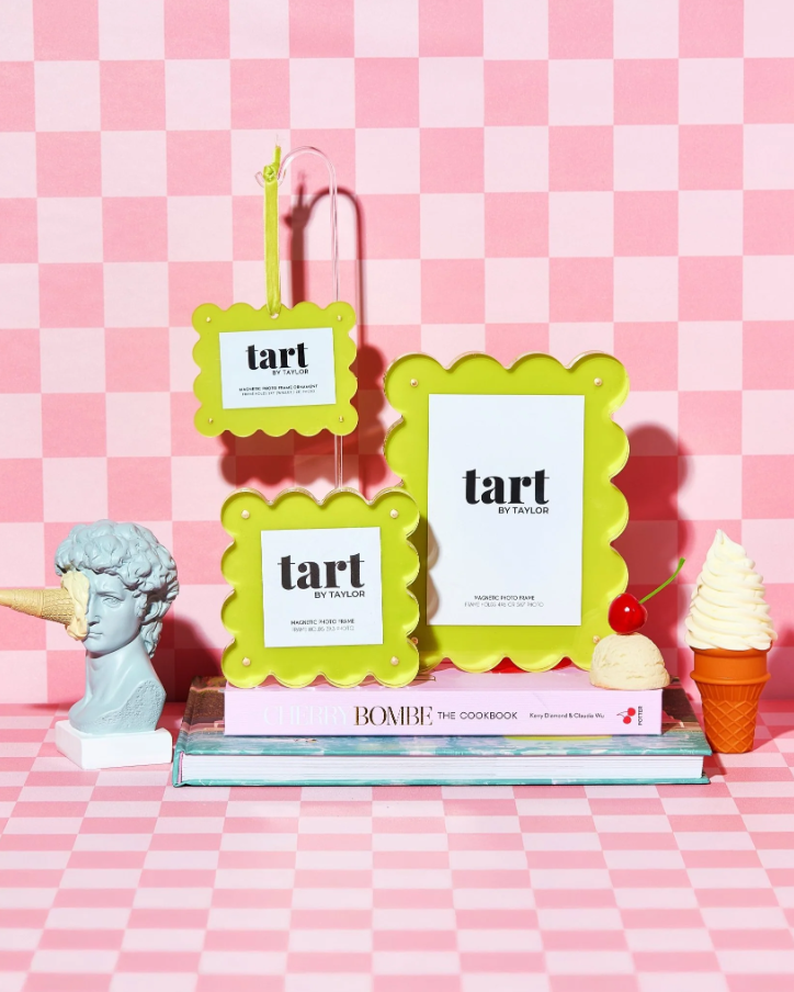 Mini Acrylic Frame, Chartreuse - 13 Hub Lane   |  Acrylic Frames