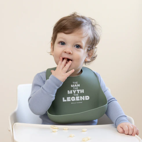 Man Myth Legend Wonder Bib - 13 Hub Lane   |  Feeding Bibs