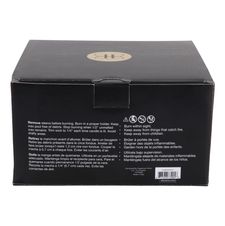 Hazel Amber & Oak Marble Candle