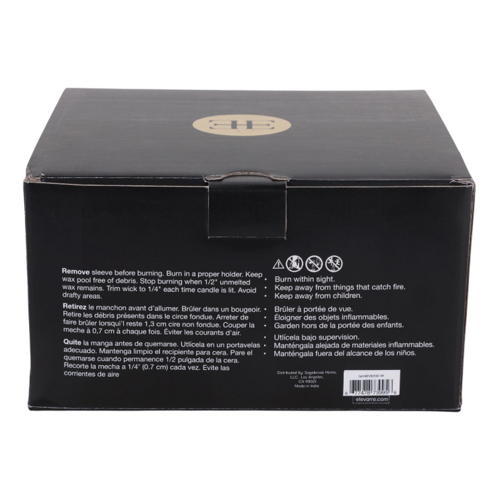 Hazel Amber & Oak Marble Candle