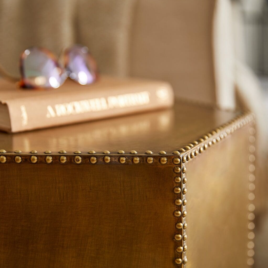 Korio Bunching Table, Aged Brass