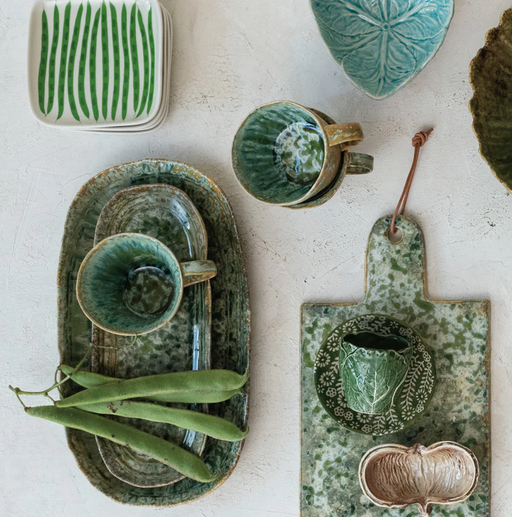 Crackle Stoneware Platter