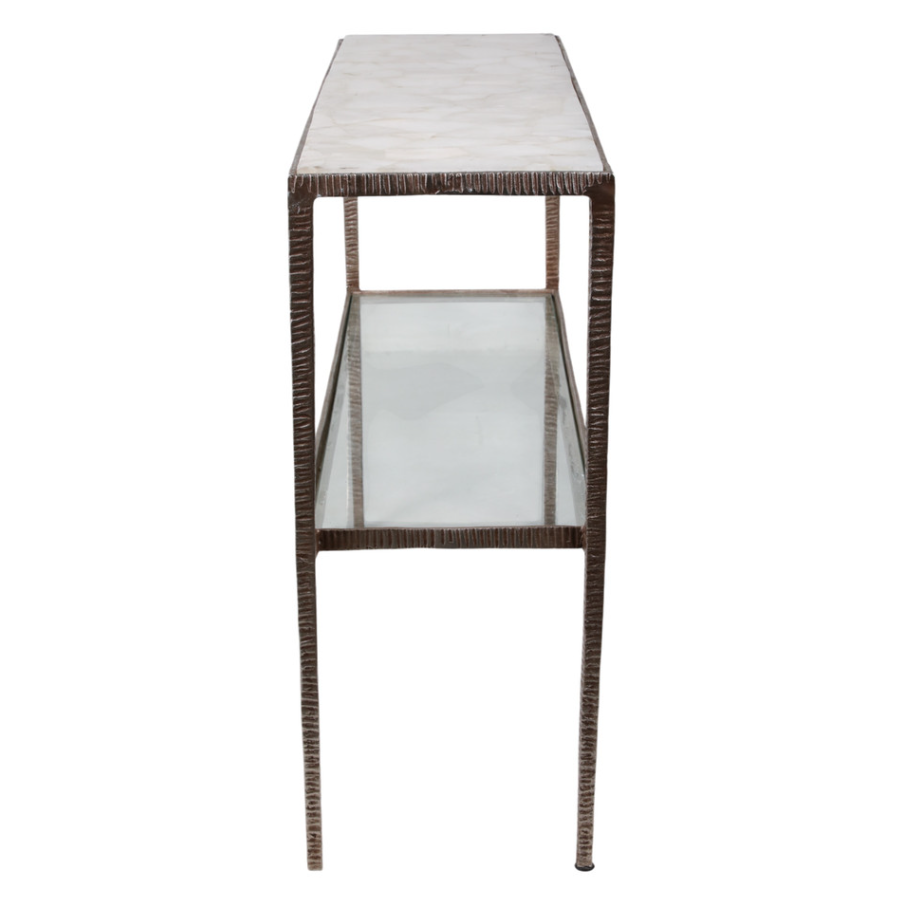 54" Cavalier Quartz Top Console Table - 13 Hub Lane   |  Console Tables