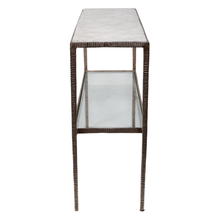54" Cavalier Quartz Top Console Table - 13 Hub Lane   |  Console Tables
