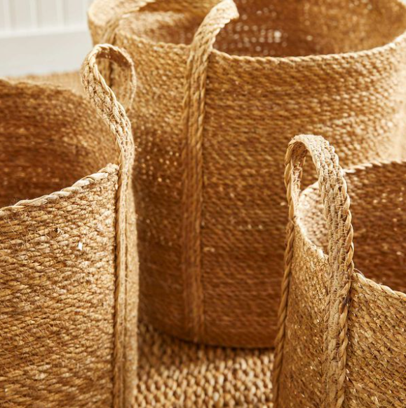 Round Seagrass Basket - Thumbnail 2